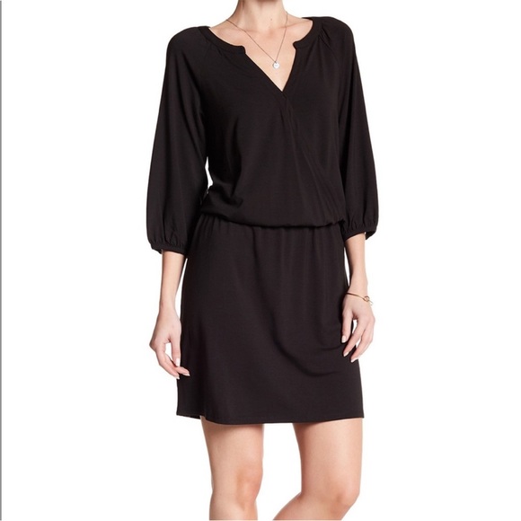 Tommy Bahama Tambour Blouson V Neck Knit Navy‎ Blue Mini Dress Size Small - Picture 1 of 11